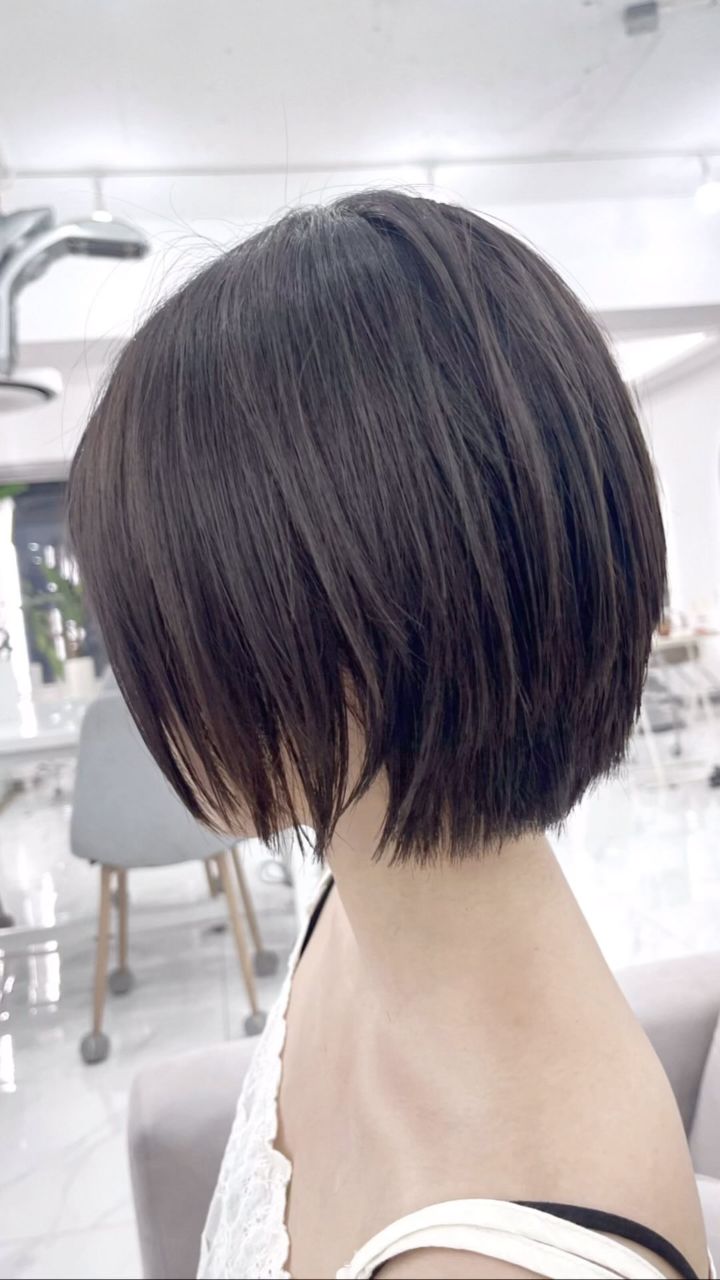 레이어드컷 · 탈색