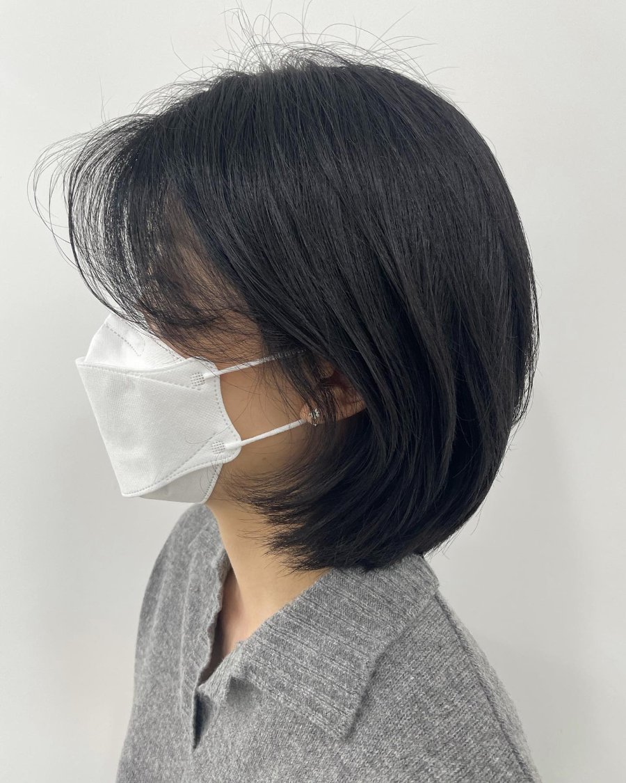 레이어드컷 · 단발