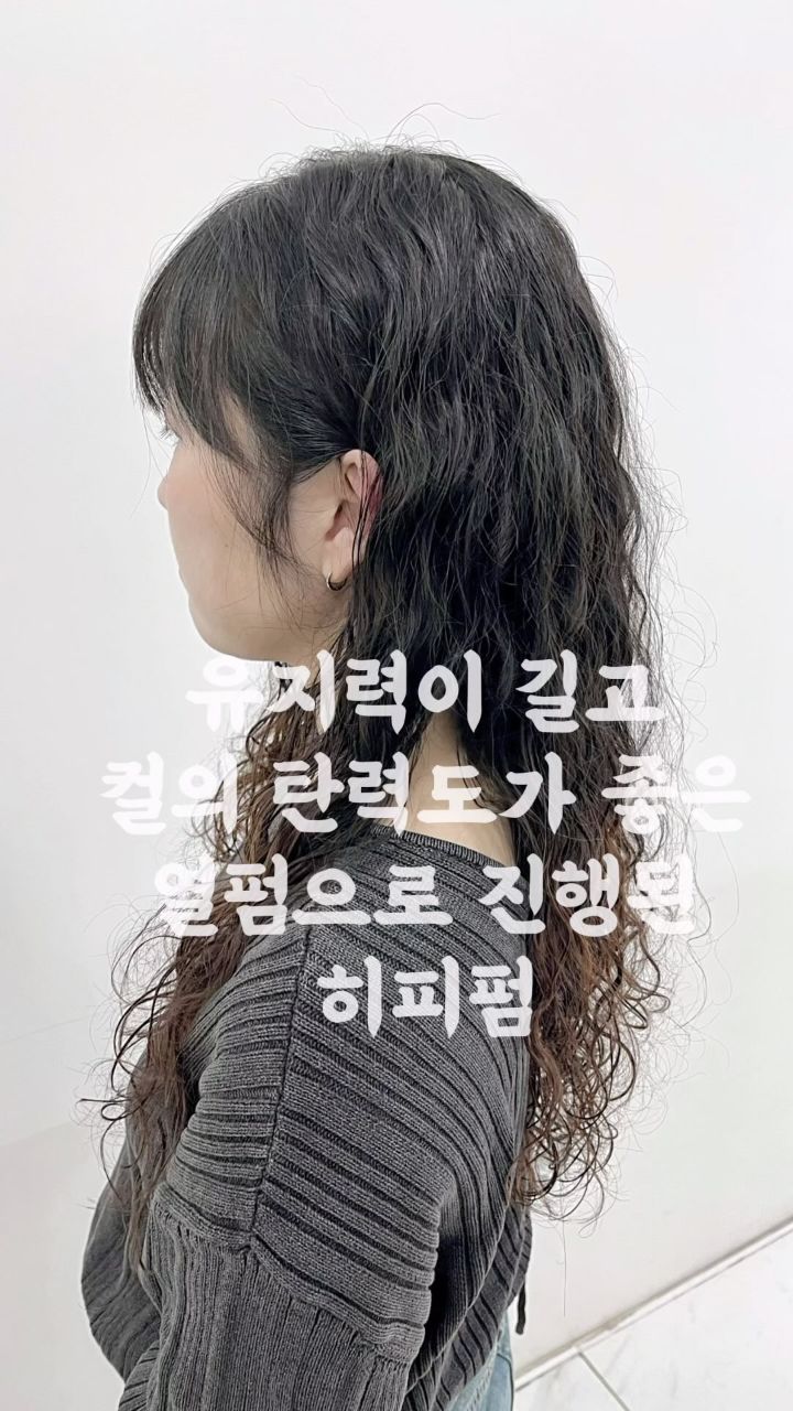 굵은히피펌