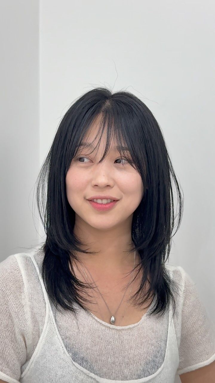 레이어드컷 · 허그컷