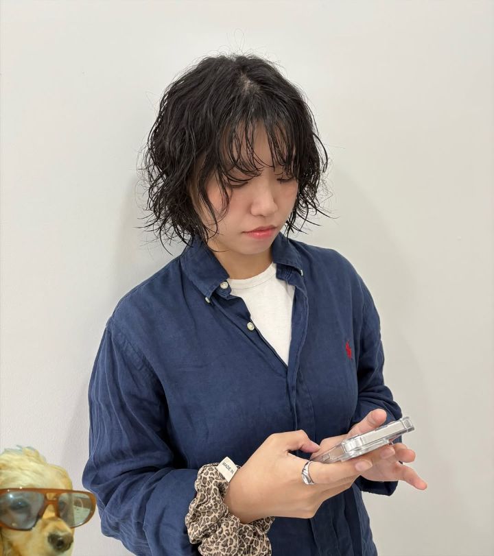 빈티지펌 · 단발