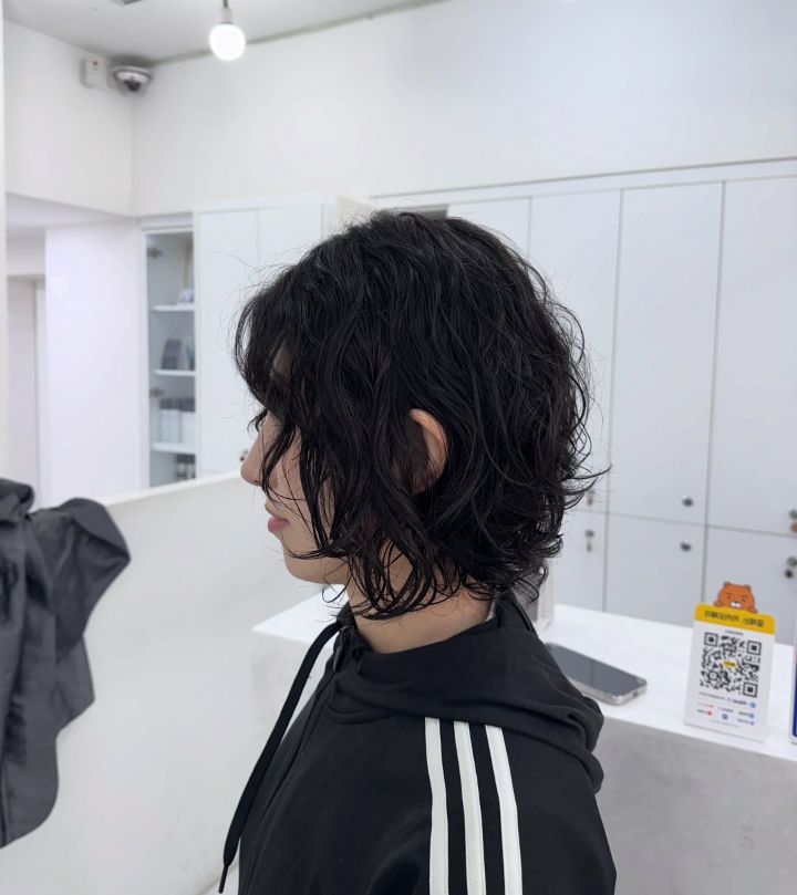 빈티지펌 · 단발