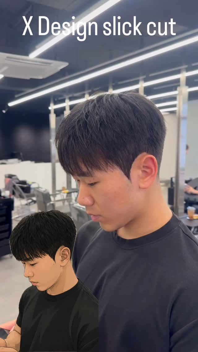 다운펌 · 슬릭컷